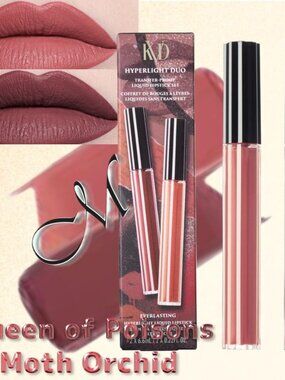 KVD Vegan Beauty Hyperlight Duo Liquid Lipstick* ~ Queen of Poisons/Moth Orchid